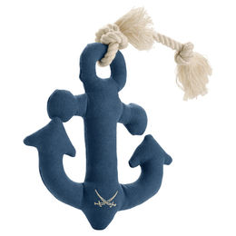 Hunter Hundespielzeug Sansibar Kampen Anker aus Baumwolle Blau 22cm - 22 cm – Bild 1 von 5