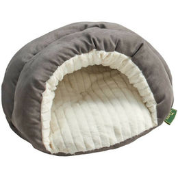 Produktbild von Hunter Katzenhöhle Brighton Plüsch Grau Größe M 60 x 60 cm
