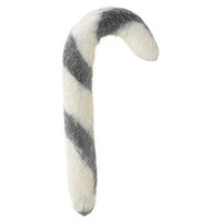 Produktbild von Hunter Katzenspielzeug Barrow Zuckerstange aus Plüsch weiß grau 8.5 cm