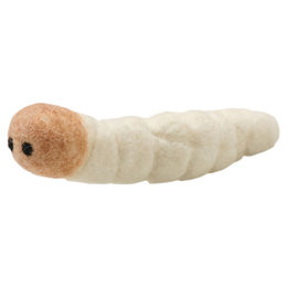 Hunter Katzenspielzeug Eddi The Engerling Ball aus Wolle in Beige und Braun – Bild 1 von 1