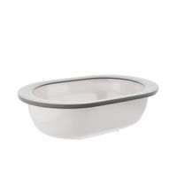 Produktbild von Hunter Katzentoilette Oligo offene Schalentoilette Melamin weiß/grau