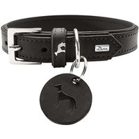 Produktbild von Hunter Larvik Hundehalsband aus Leder Schwarz Größe S-M