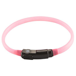 Produktbild von Hunter LED Silikon Leuchtschlauch Yukon pink für Katzen mit wiederaufladbarem Akku