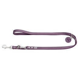 Hunter Leder Hundeführleine Aalborg lila verstellbar 200 cm - 200 cm – Bild 1 von 3