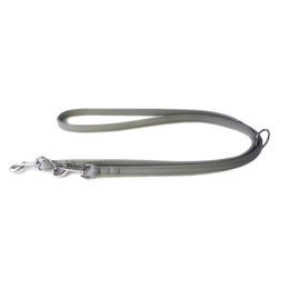 Produktbild von Hunter Leder-Hundeführleine Amsterdam Grau 200 cm x 14 mm