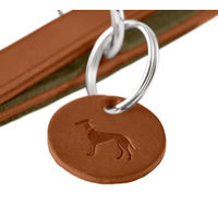 Produktbild von HUNTER Leder Hundeführleine Lemvig verstellbar Cognac/Oliv 20/200 cm - 200 cm