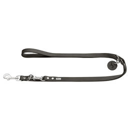 Hunter Leder Hundeschleppleine verstellbar Grau 200 cm – Bild 1 von 4