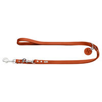 Produktbild von Hunter Leder Schleppleine verstellbar orange 200 cm