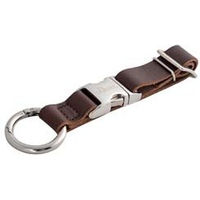 Produktbild von Hunter Leinenhalter Barrit Lederschlaufe für Hunde Dunkelbraun 16 x 2 cm