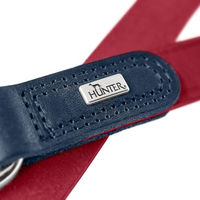 Produktbild von Hunter Lemvig Verstellbare Hundeführleine aus Leder Rot/Dunkelblau 15 mm / 200 cm
