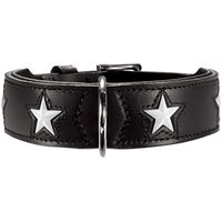 Produktbild von Hunter Magic Star Hundehalsband aus Leder Schwarz Größe M