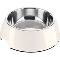 Produktbild von Hunter Melamin-Futternapf Weiß mit Edelstahl-Inlet 160 ml - 160 ml