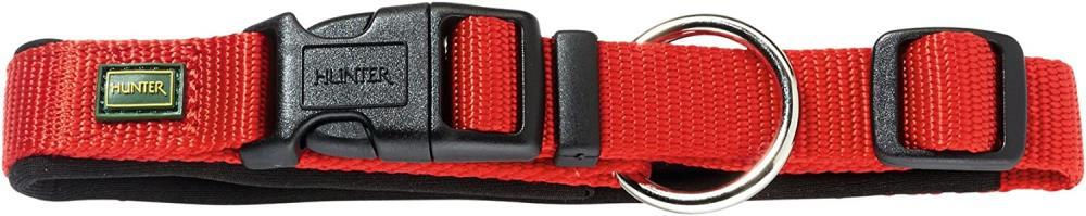 Hunter Neopren Vario Plus Hundehalsband rot schwarz Größe XL – Bild 1 von 9