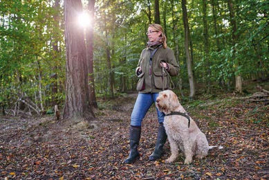 Hunter Norwegergeschirr Hunting Hund Leder braun Größe M 58-79 cm – Bild 1 von 5