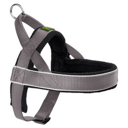 Produktbild von Hunter Norwegergeschirr Racing für Riesenrassen Grau/Schwarz Größe XXL Breite 3,8 cm