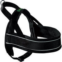 Produktbild von Hunter Norwegergeschirr Racing Hundegeschirr Schwarz Größe L mit Fleece-Polsterung und Reflektoren