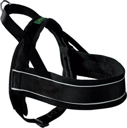 Hunter Norwegergeschirr Racing Hundeschirr Schwarz M-L mit Fleece-Polsterung – Bild 1 von 4