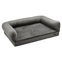 Produktbild von Hunter Orthopädisches Hundebett Livingston mit Memory Foam grau Größe M