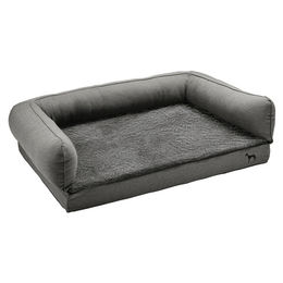 Hunter Orthopädisches Hundebett Livingston mit Memory Foam in Grau Größe L - 100 cm – Bild 1 von 5