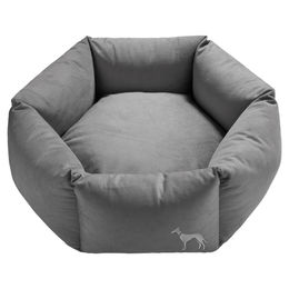 Produktbild von Hunter Orthopädisches Hundebett Merida 6-eckig Grau Größe M für Senior Hunde