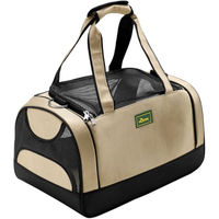 Produktbild von Hunter Portland Tragetasche für kleine Hunde und Katzen beige/schwarz 40 x 25 x 25 cm