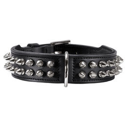 Hunter Rambo Hundehalsband aus Leder mit Nietenbesatz Schwarz 55 cm – Bild 1 von 13