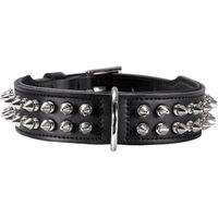 Produktbild von Hunter Rambo Hundehalsband aus Leder mit Nietenbesatz Schwarz Größe M-L - 60 cm