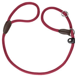 Hunter Retriever Freestyle Hundeleine aus Tau in Bordeaux mit integrierter Halsung 8/170 cm – Bild 1 von 2