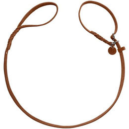 Hunter Retriever-Leine Solid Education für Hunde aus Leder in Cognac Braun 170 cm – Bild 1 von 3