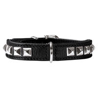 Produktbild von Hunter Rocky Petit Hundehalsband aus Leder für kleine Hunde Schwarz XS