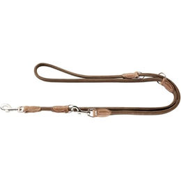 Hunter Round and Soft Hunting Verstellbare Führleine für Hunde aus Leder braun S-M - 2 m – Bild 1 von 6