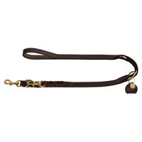 Produktbild von Hunter Sansibar Solid Verstellbare Führleine für Hunde aus Leder Braun M-L - 200 cm