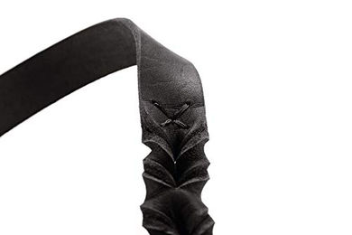 Hunter Sansibar Solid Verstellbare Leder Führleine für Hunde Schwarz L-XL 200 cm – Bild 1 von 5