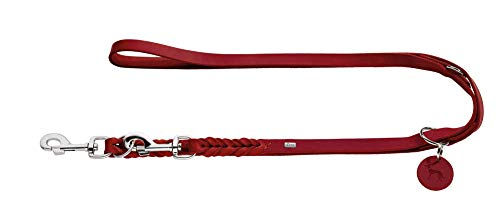 Hunter Schleppleine Solid Education aus Leder rot 18/200 cm – Bild 1 von 4