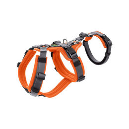 Hunter Sicherheitsgeschirr Maldon mit Griff Orange Grau S-M aus Nylon – Bild 1 von 11