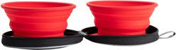 HUNTER Silikon Reisenapf mit Tasche List Rot 750 ml - 2 x 750 ml – Bild 1 von 6