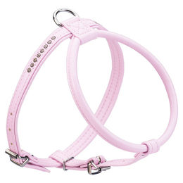 Produktbild von Hunter Smart Geschirr Modern Art Round & Soft Petit Luxus Rosa Kunstleder 45 cm