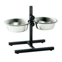 Produktbild von Hunter Smart Hundebar Basic Erhöhter Napf aus Edelstahl Silber 2 x 2,7 l - 2 x 2,7 l