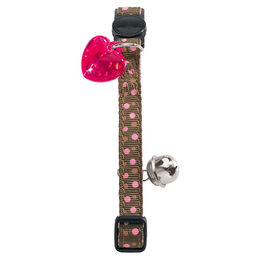 Hunter Smart Katzenhalsband Dots braun/rosa – Bild 1 von 1