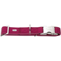 Produktbild von Hunter Softie Alu-Strong Halsband aus Kunstleder in Rot oder Rosa Grösse L (45-65cm)