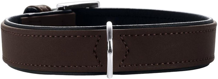 Hunter Softie Hundehalsband aus Kunstleder braun Größe 40 XS-S – Bild 1 von 4