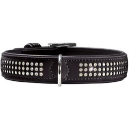 Hunter Softie Triluxe Hundehalsband aus Kunstleder Schwarz Größe S-M – Bild 1 von 5