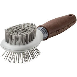 Hunter SPA Kombibürste für Hunde und Katzen mit Edelstahlborsten Braun/Grau Klein - 1 Stk. – Bild 1 von 7