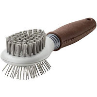 Produktbild von Hunter SPA Kombibürste für Hunde und Katzen mit Edelstahlborsten Braun/Grau Klein - 1 Stk.