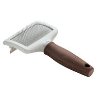 Produktbild von Hunter Spa Kombibürste Zupfen und Kämmen für Hunde in Braun/Grau Mittel mit Edelstahlborsten