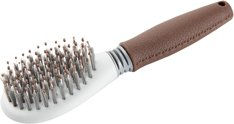 Hunter Spa Pflegebürste für Hunde in Braun/Grau mit Edelstahlborsten Größe Groß - 1 Stk. – Bild 1 von 3