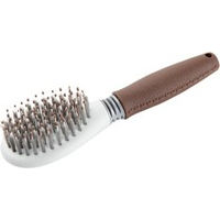 Produktbild von Hunter Spa Pflegebürste für Hunde in Braun/Grau mit Edelstahlborsten Größe Groß - 1 Stk.