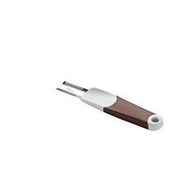Produktbild von Hunter SPA Trimmmesser gebogen für Hunde aus Edelstahl braun grau - 1 Stk.