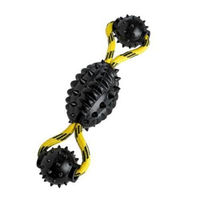 Produktbild von Hunter Spike Ball Hundespielzeug aus Gummi mit Kordel