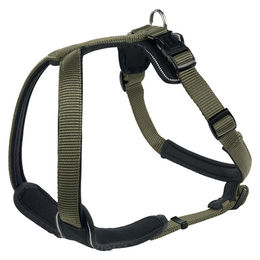 Hunter Sportgeschirr für Hunde aus Neopren und Nylon in Grün/Schwarz Größe M – Bild 1 von 2